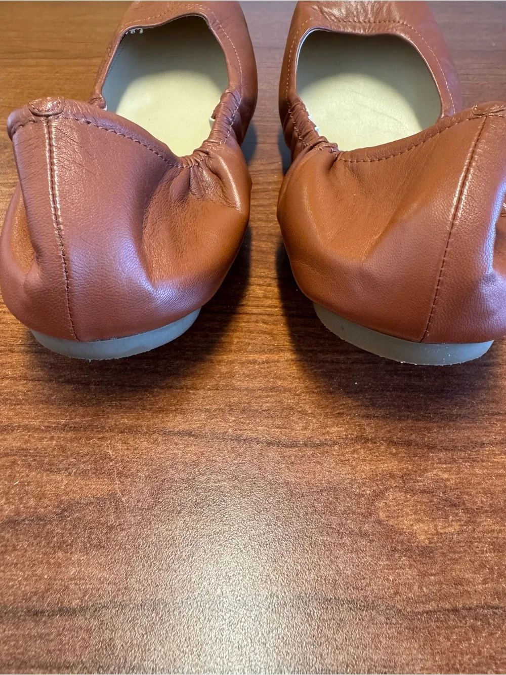 J.Crew Collection Made in Italy Leather Ballet Flats – Cognac Brown | Size 10